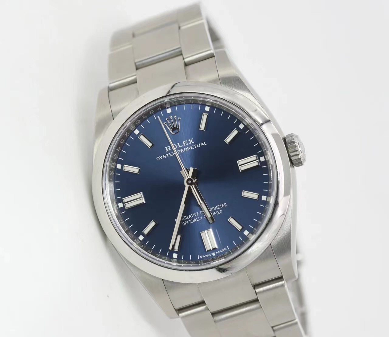 Rolex Oyster Perpetual M126000-0003 Bright Blue Dial 36MM