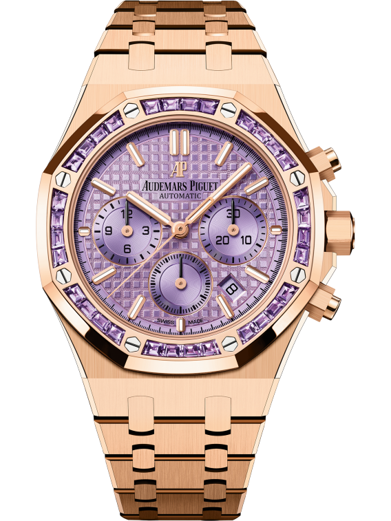 Audemars piguet Royal Oak Chronograph 38 Pink Gold / Amethysts / Purple 26319OR.AY.1256OR.01