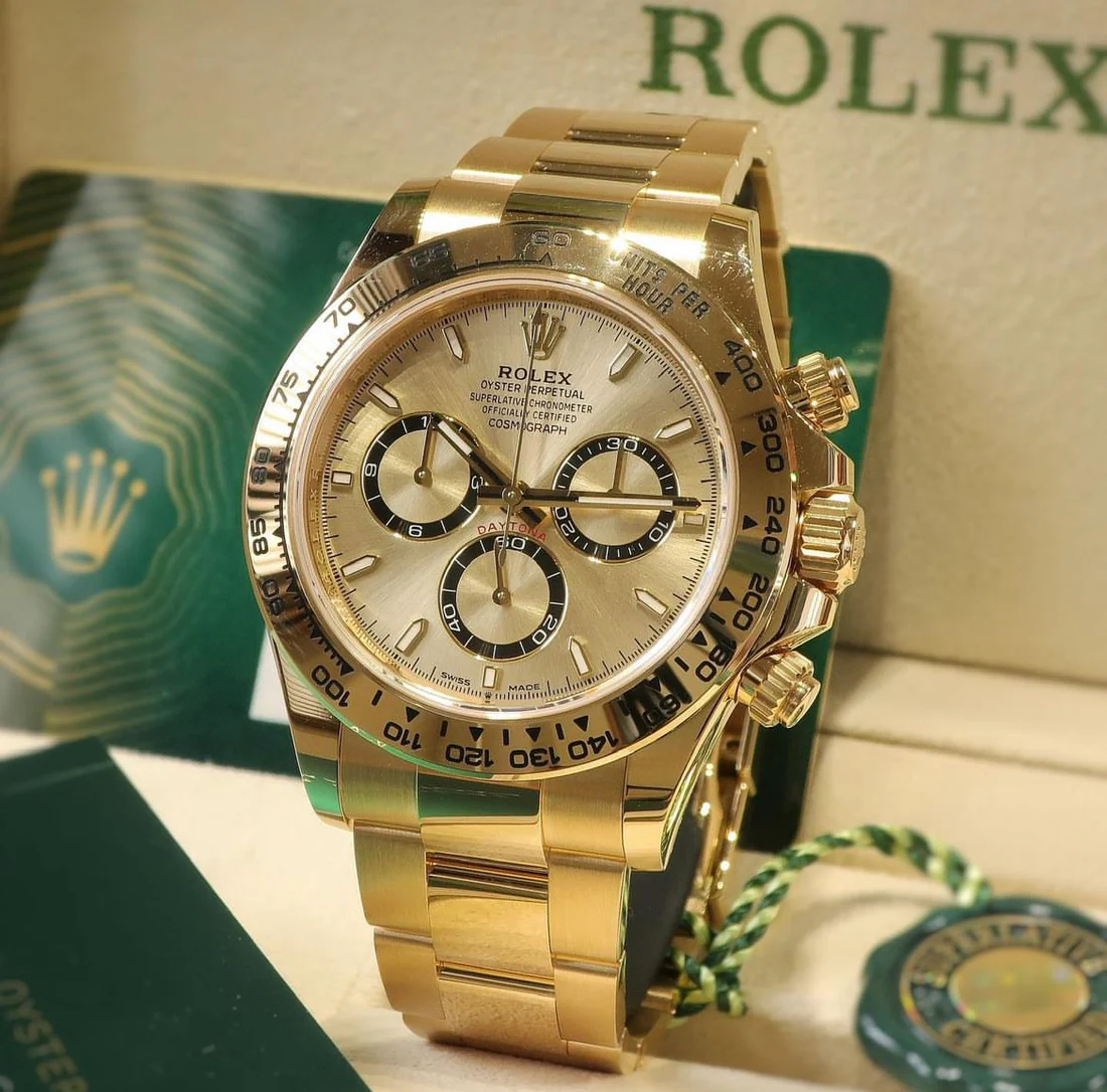 Rolex Cosmograph Daytona 40mm, 18k Yellow Gold, Ref# 126508-0005