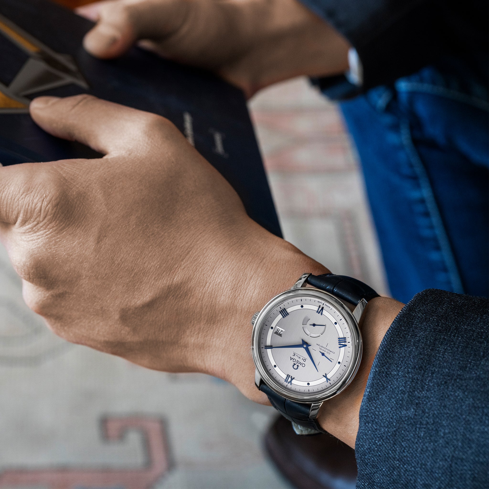 De Ville Prestige Co-Axial Power Reserve 39.5mm On Strap