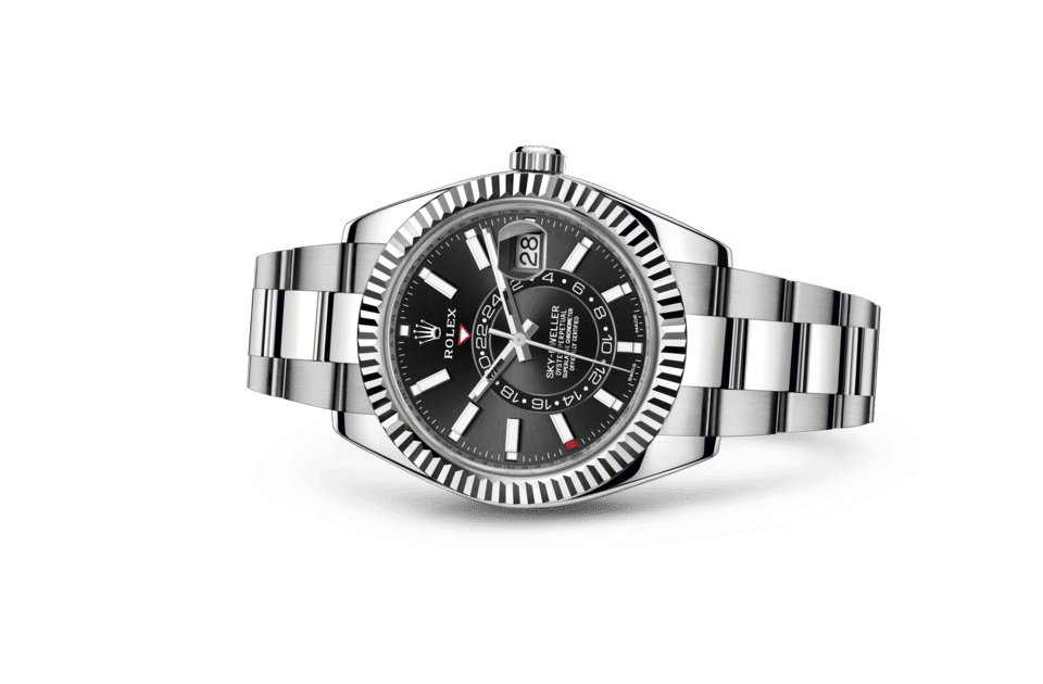 Rolex Sky-Dweller, 42mm, Oystersteel and 18k White Gold, Black, Oyster, Ref# 336934-0007