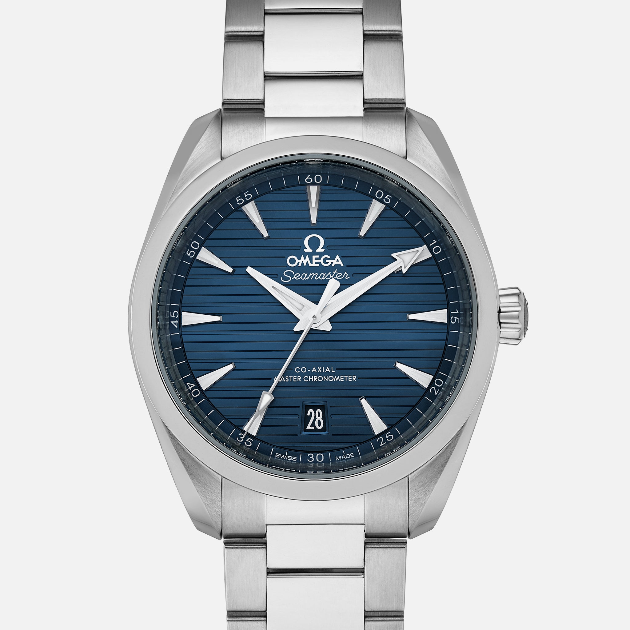 Seamaster Aqua Terra 150m Co-Axial Master Chronometer 38mm Blue Dial On Bracelet