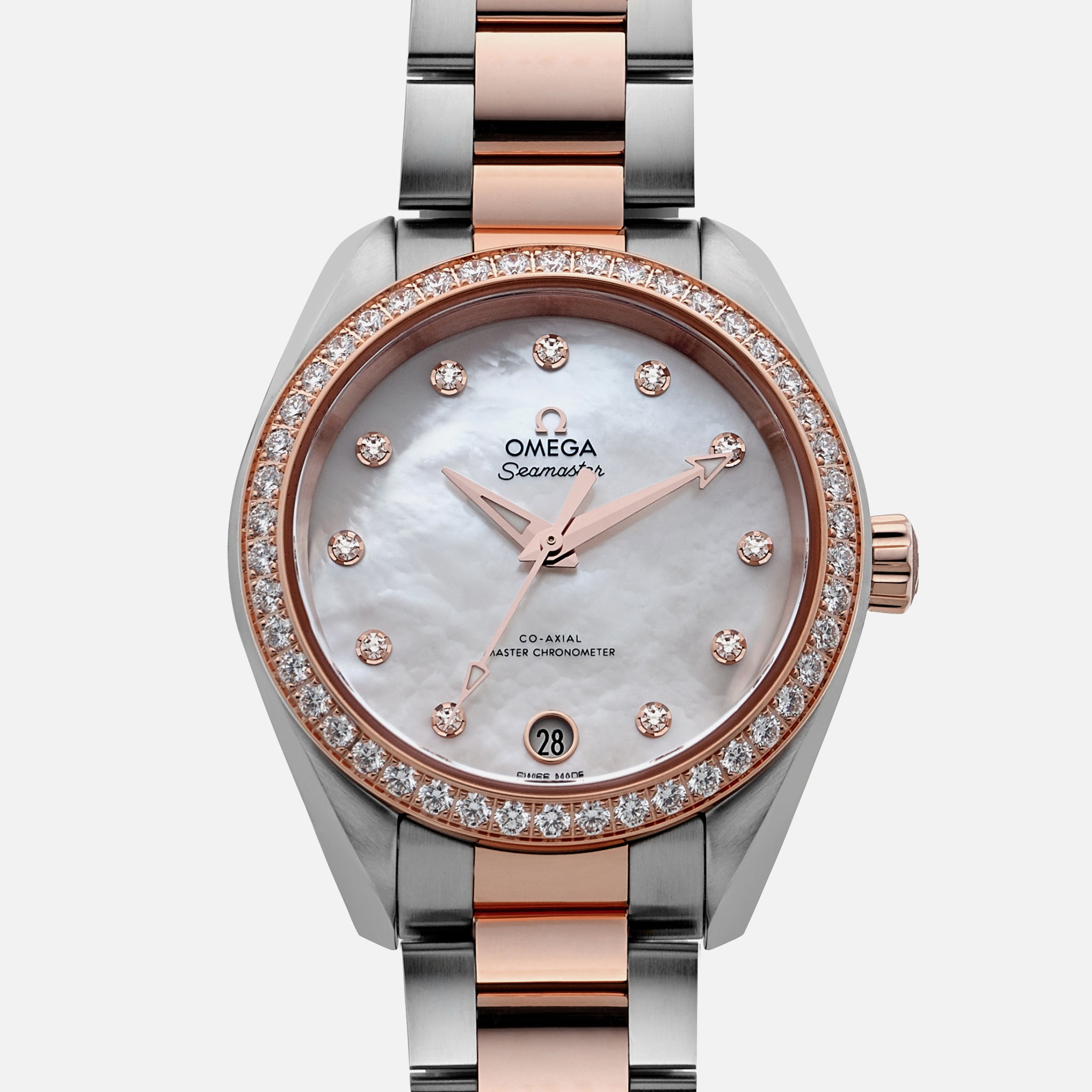 Seamaster Aqua Terra 150M Co-Axial Master Chronometer 34mm Two-Tone With Diamonds
