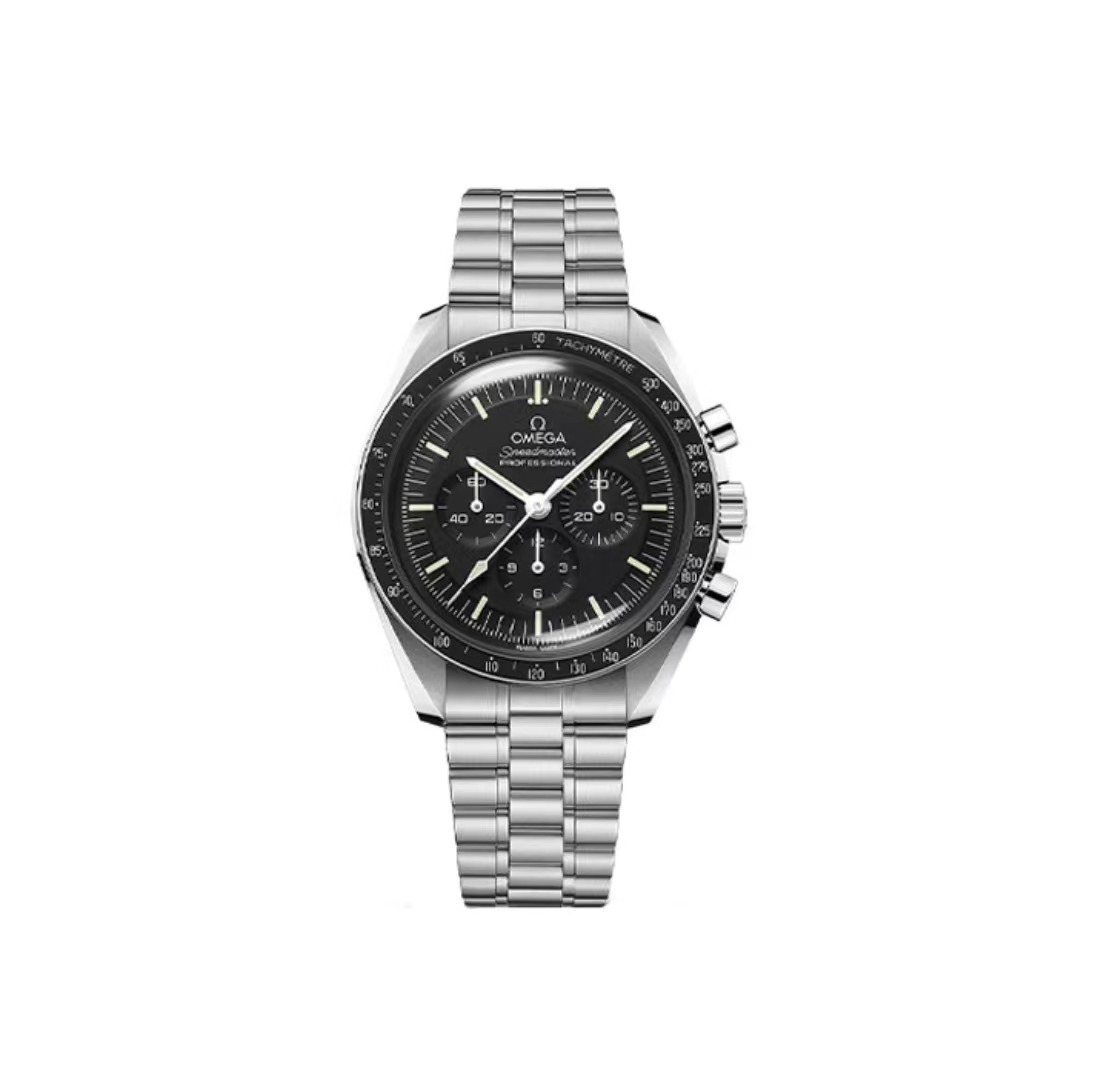 OMEGA Omega Speedmaster Series Moon Watch Master Chronometer Black Stainless Steel 42mm310.30.42.50.01.001