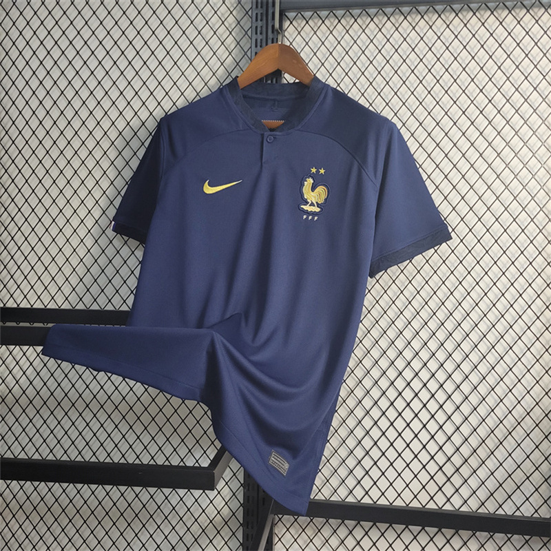 France 22-23 Home Jersey - Fans Version - 2022 World Cup - ReplicasJersey