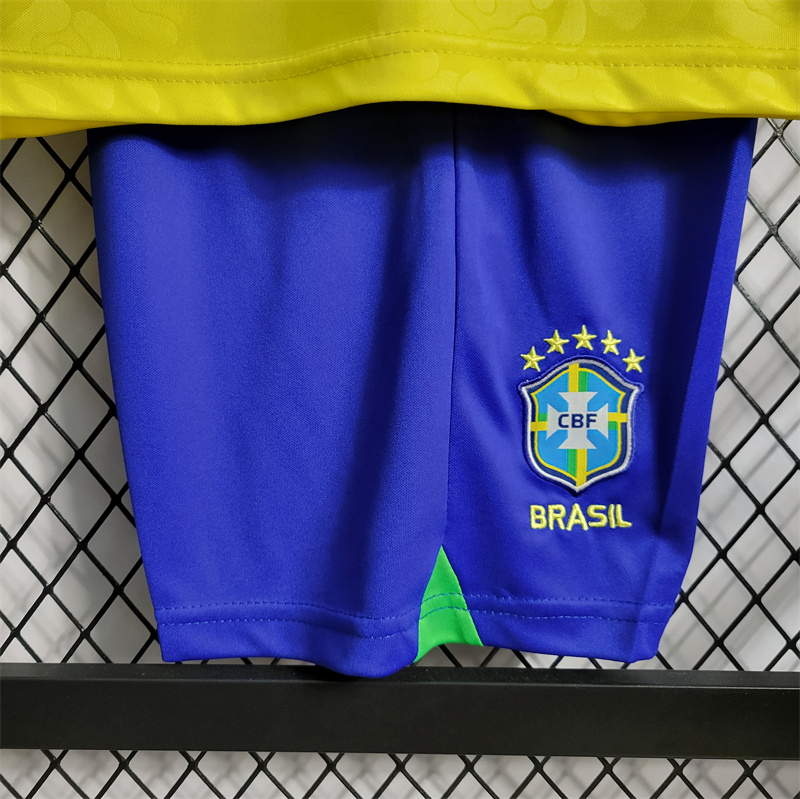 World Cup 2022 Brazil 22-23 Home Kids Kit - ReplicasJersey