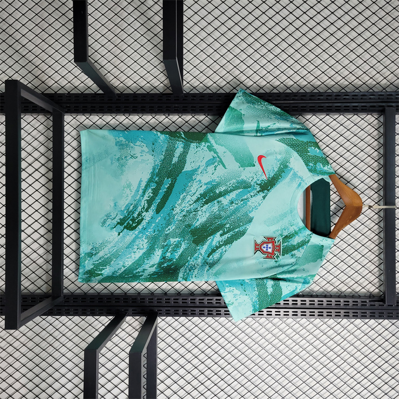 Portugal 2023 Green Training Jersey - Fans Version - ReplicasJersey