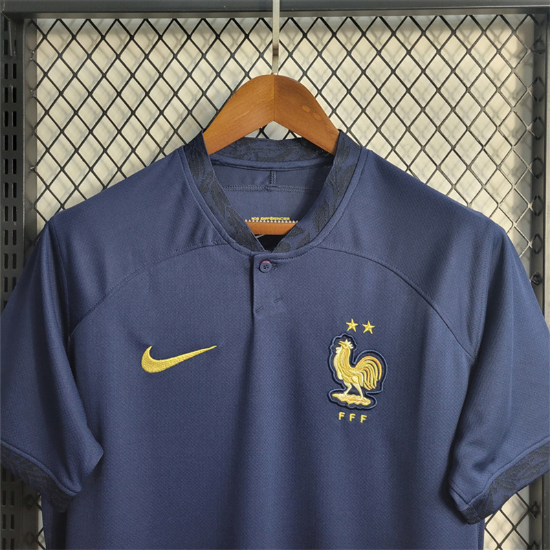 France 22-23 Home Jersey - Fans Version - 2022 World Cup - ReplicasJersey