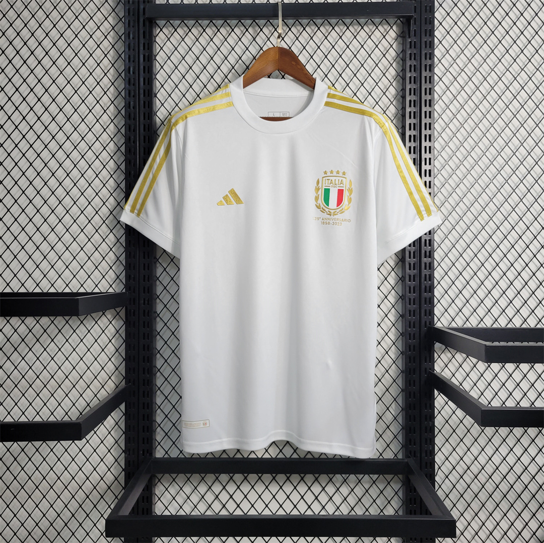 Italy 2023 125th Anniversary Edition Jersey - Fans Version - ReplicasJersey