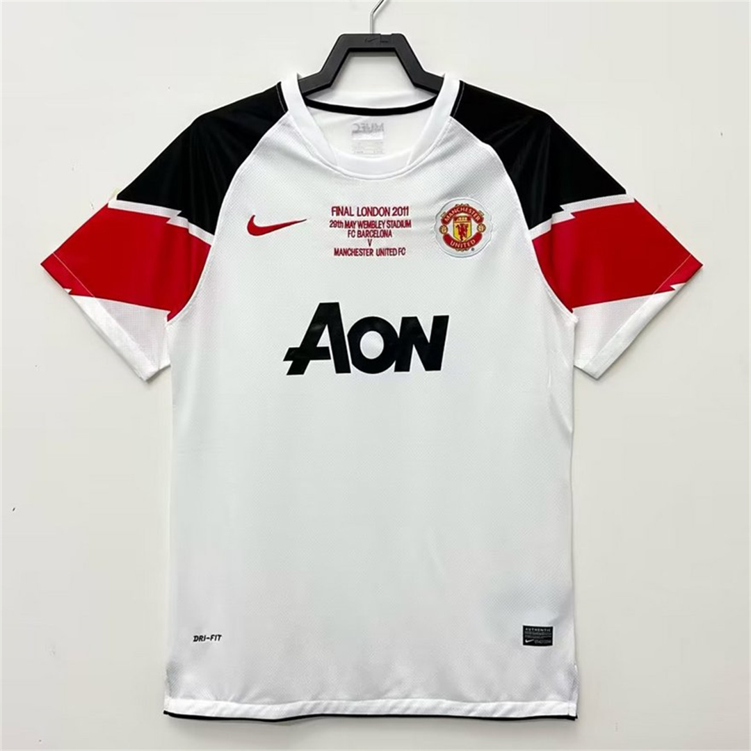 Manchester United Retro 10-11 Away Jersey - Champions League Final Version - ReplicasJersey