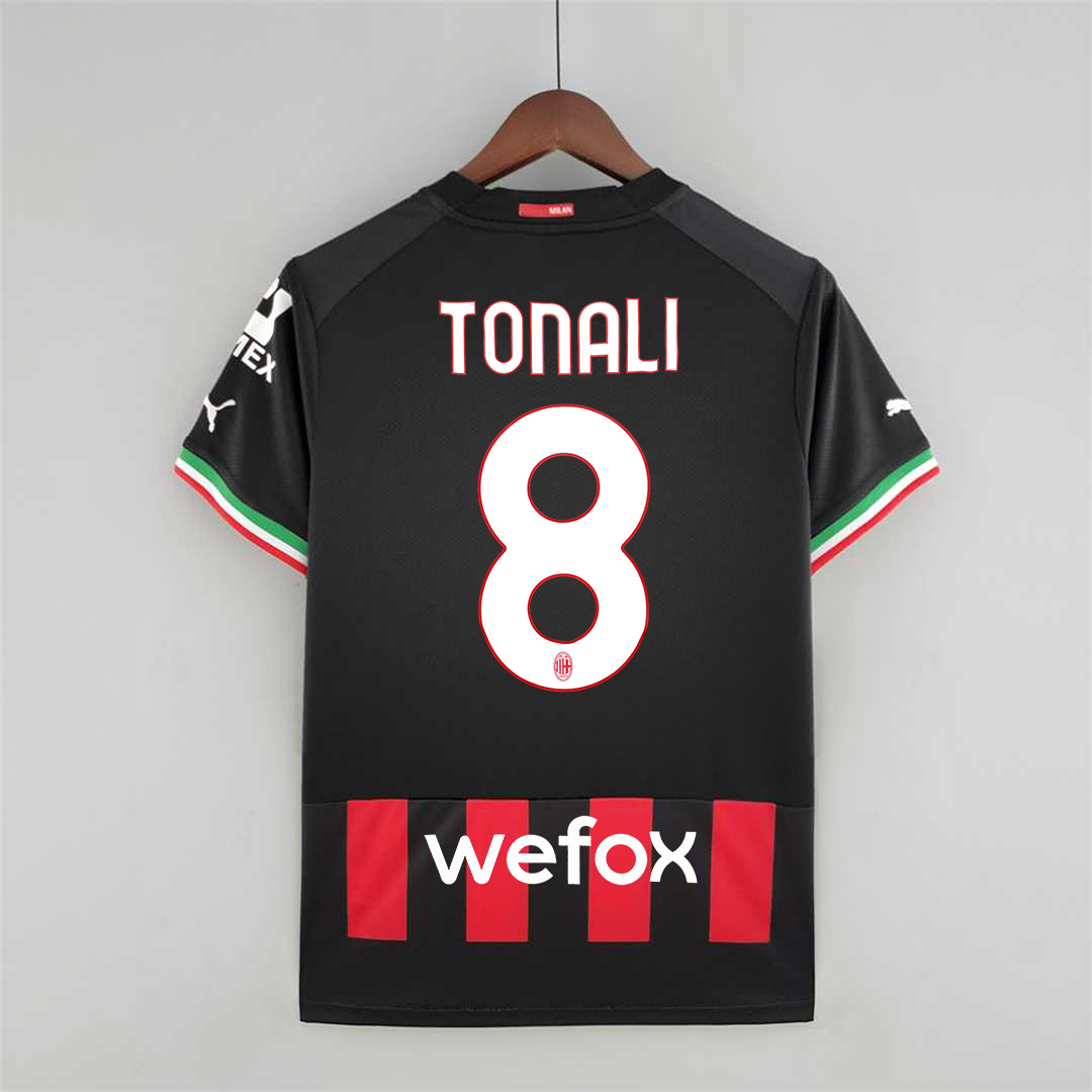 22-23 AC Milan Home Jersey - Fans Version - ReplicasJersey