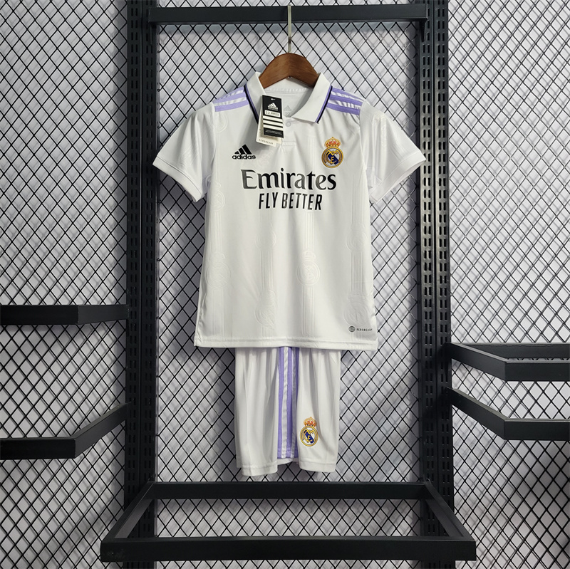 Real Madrid 22-23 Home Kids Kit - ReplicasJersey