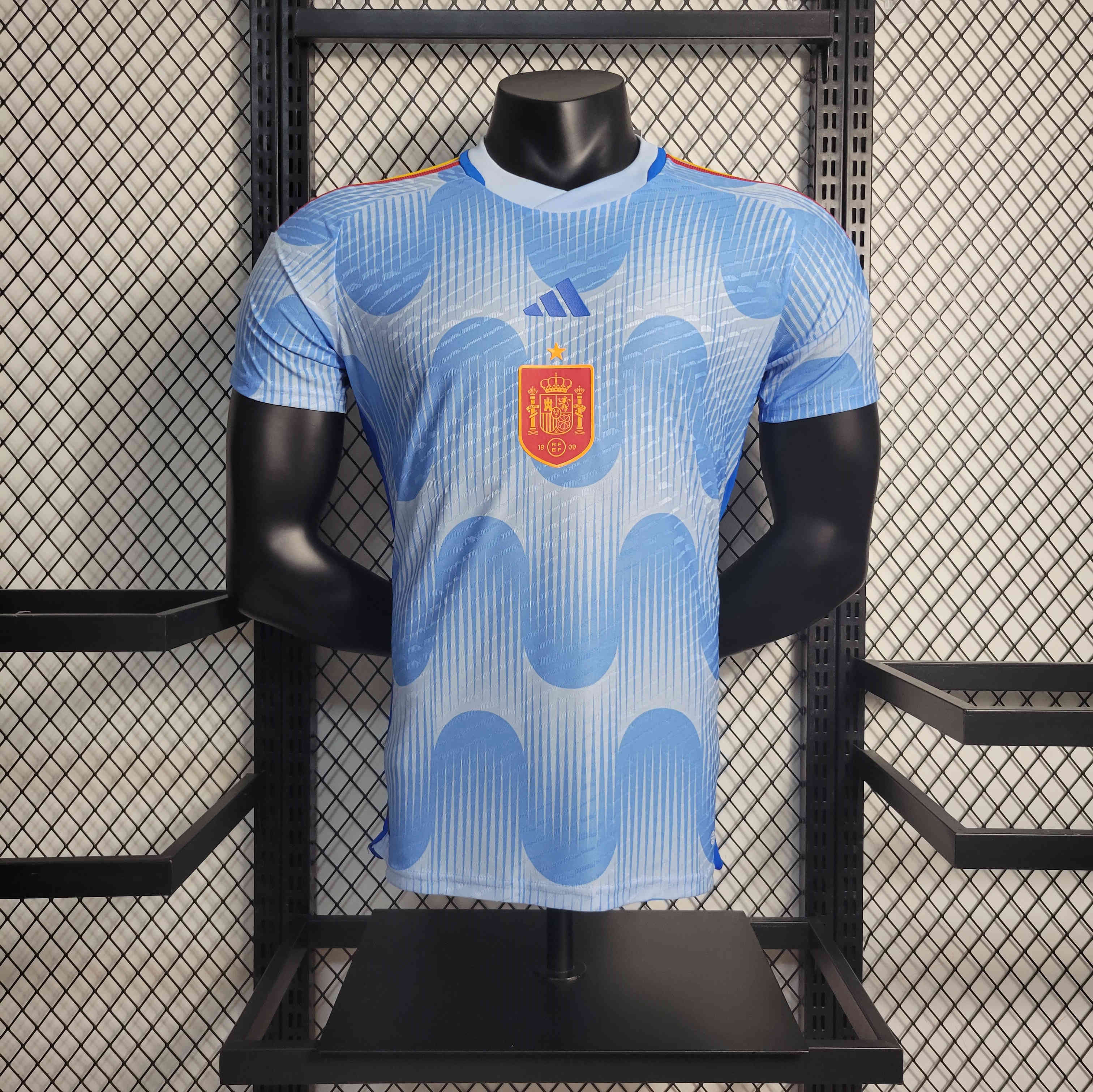 Spain 2022-23 Away Stadium Jersey - Player Version - ReplicasJersey