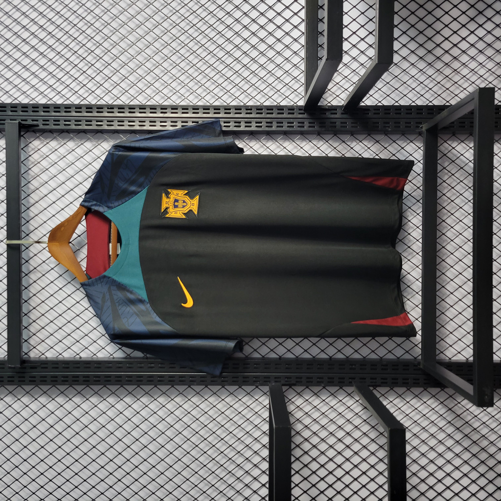 Portugal 22-23 Black Training Jersey - Fans Version - ReplicasJersey