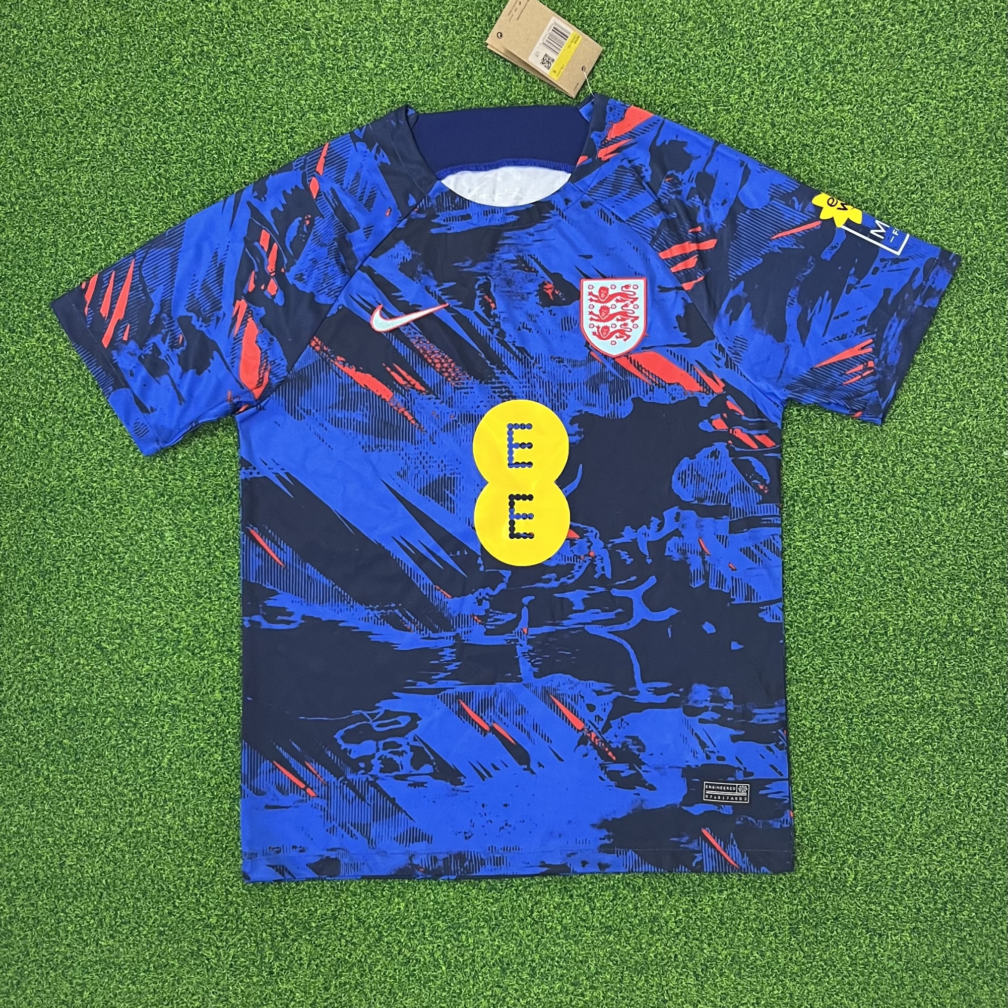 England 2023 Blue 150th Anniversary Jersey - Fans Version - ReplicasJersey