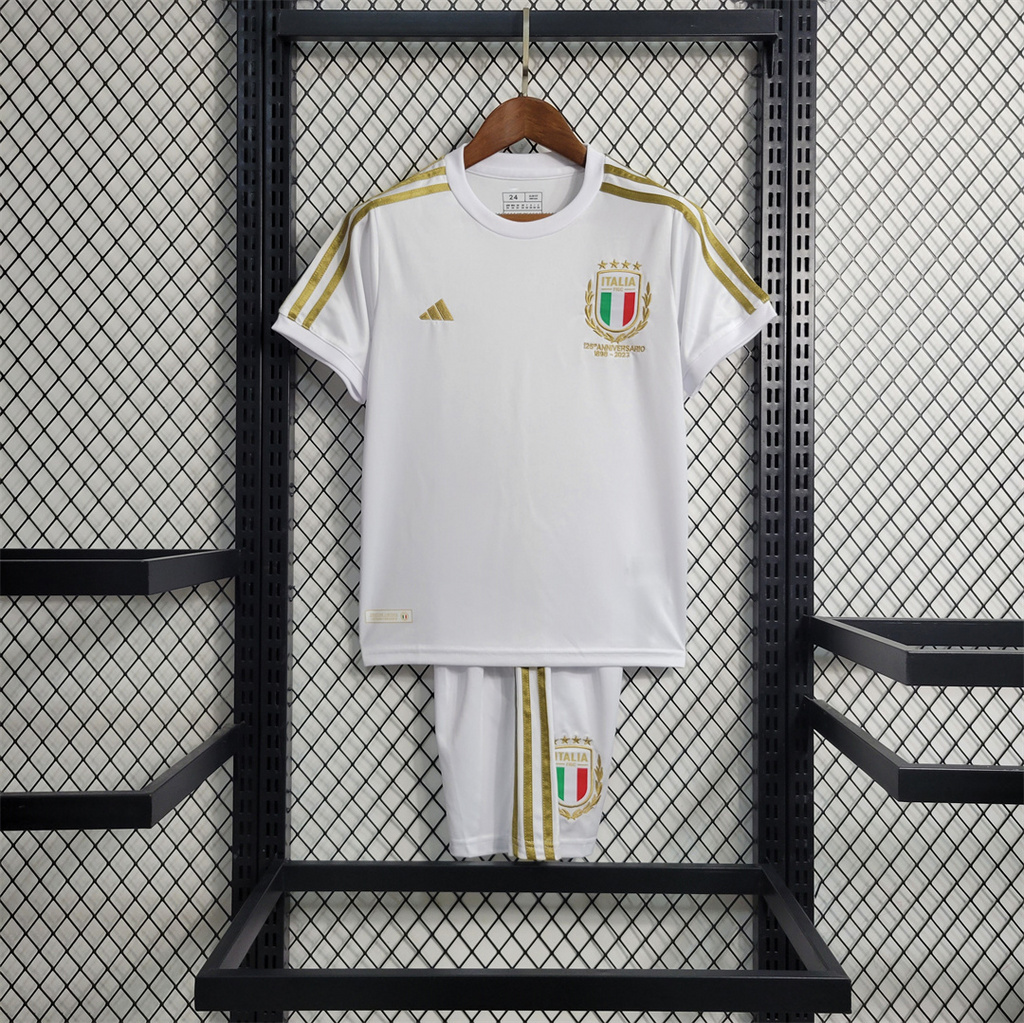 Italy 2023 125th Anniversary Edition Kids Kit - ReplicasJersey