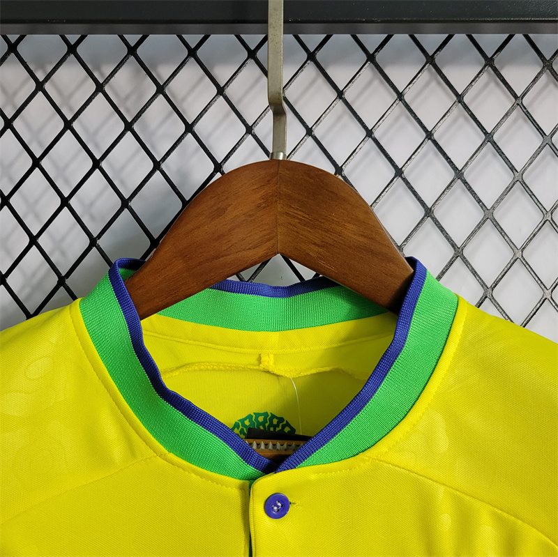 World Cup 2022 Brazil 22-23 Home Kids Kit - ReplicasJersey