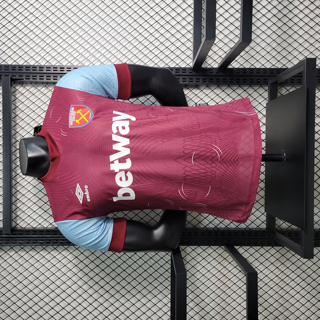 West Ham United 23-24 Home Stadium Jersey - Player Version - ReplicasJersey