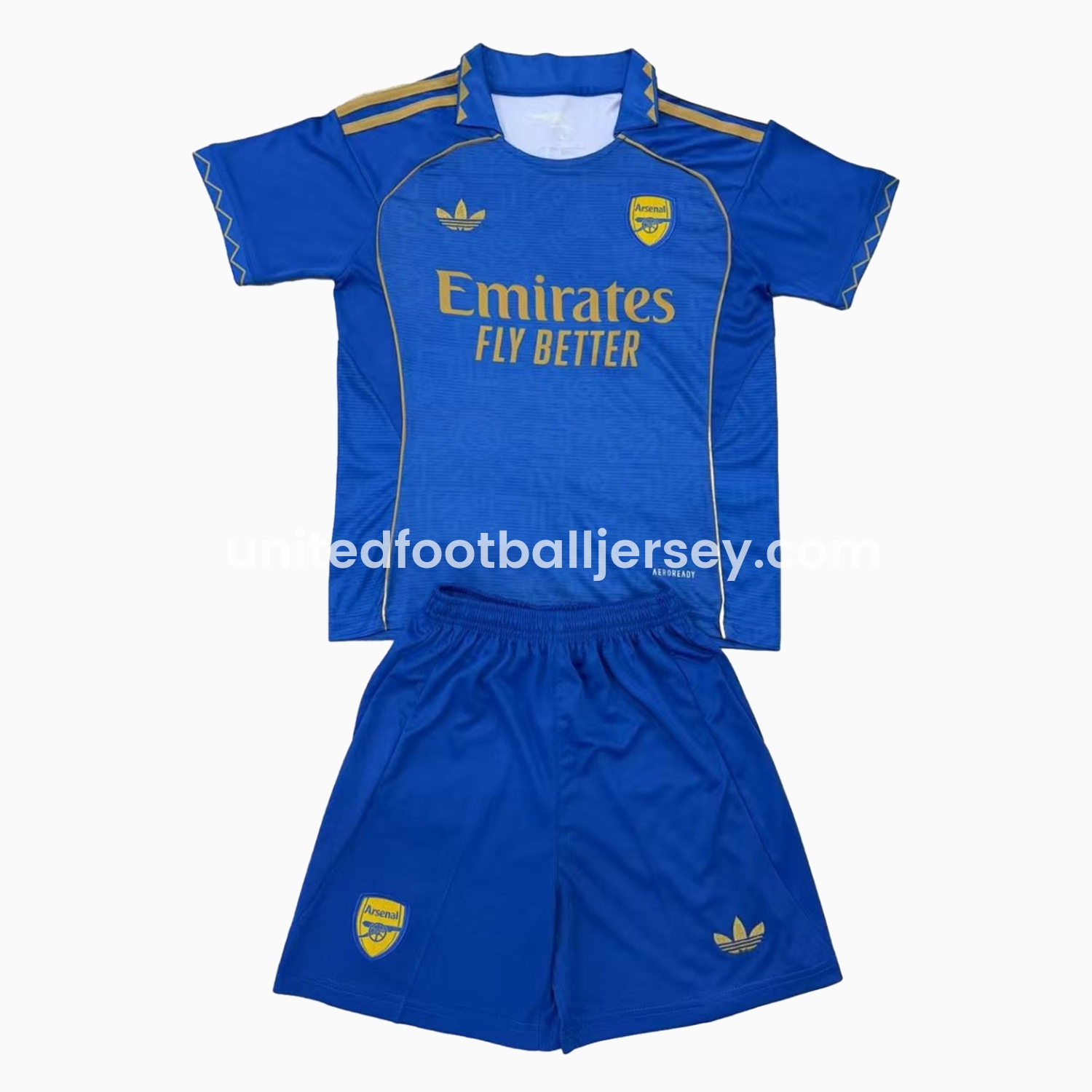 Arsenal 25-26 Blue Concept Special Edition Men's Adult Jersey Set - Fans Version - ReplicasJersey