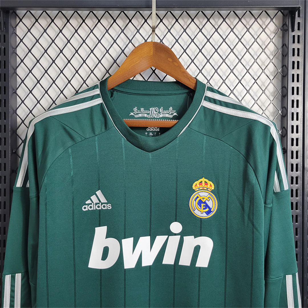 Retro Real Madrid 12-13 Third Away Long Sleeve Jersey - ReplicasJersey