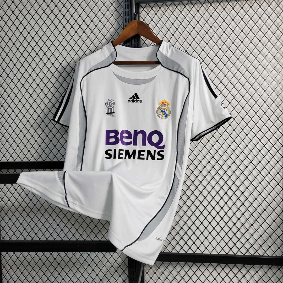 Retro Real Madrid 06-07 Home Stadium Jersey - ReplicasJersey