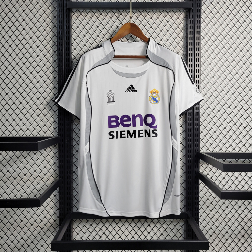 Retro Real Madrid 06-07 Home Stadium Jersey - ReplicasJersey