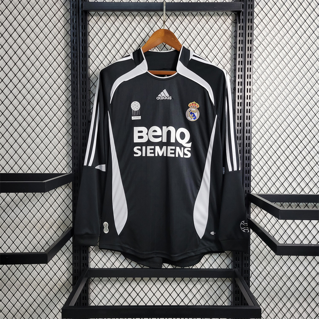 Retro Real Madrid 06-07 Away Long Sleeve Jersey - ReplicasJersey