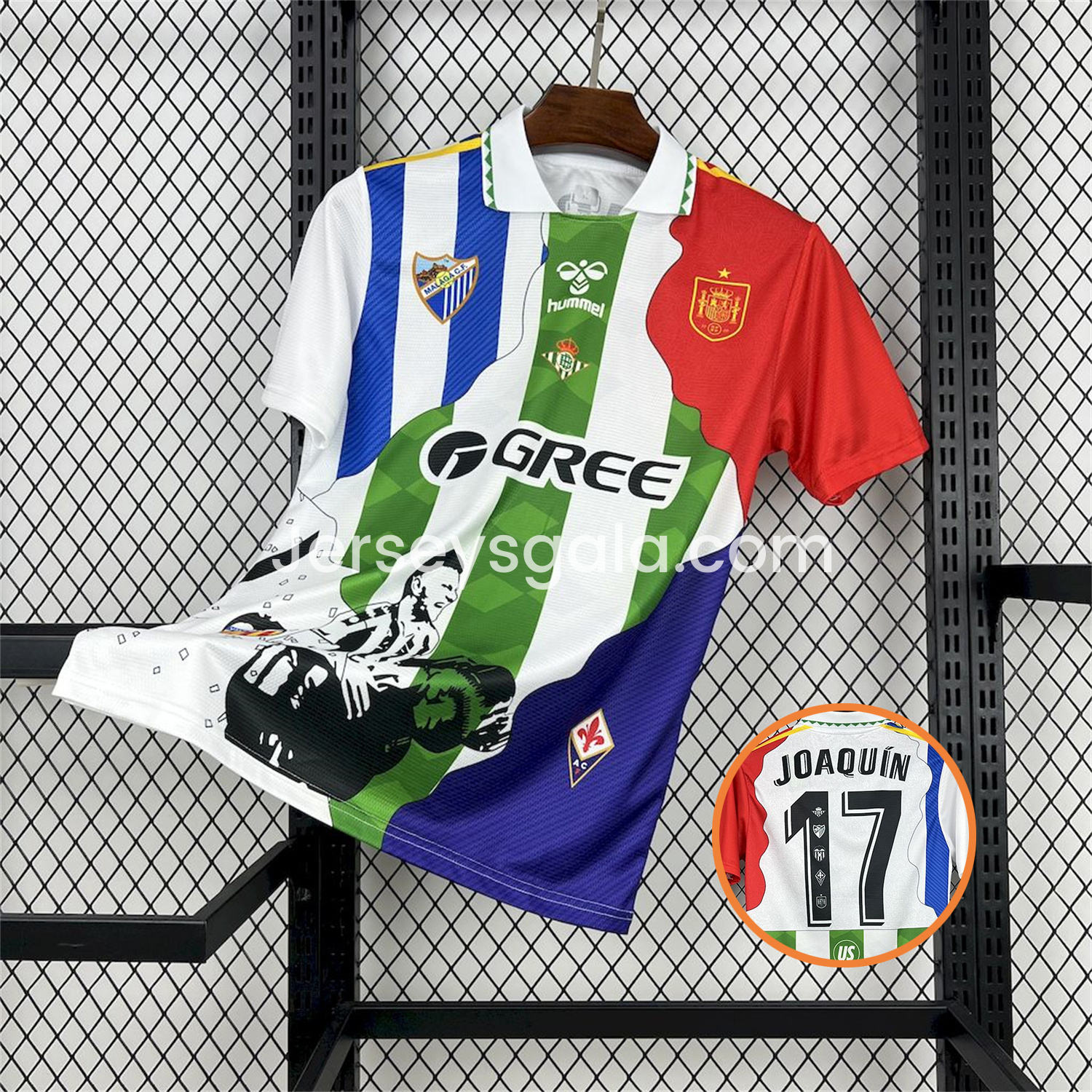 Joaquín 25-26 Career Commemorative Jersey - Real Betis Spain Malaga Fiorentina - ReplicasJersey