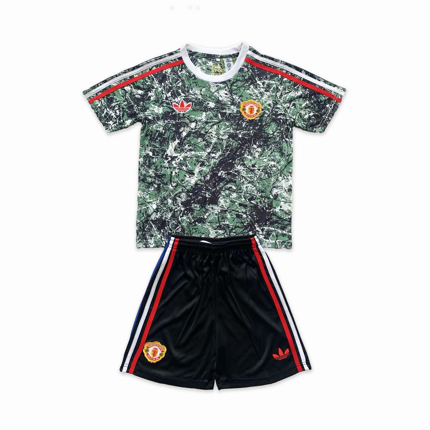 Manchester United x Stone Roses 23-24 Special Edition Kids Kit - ReplicasJersey
