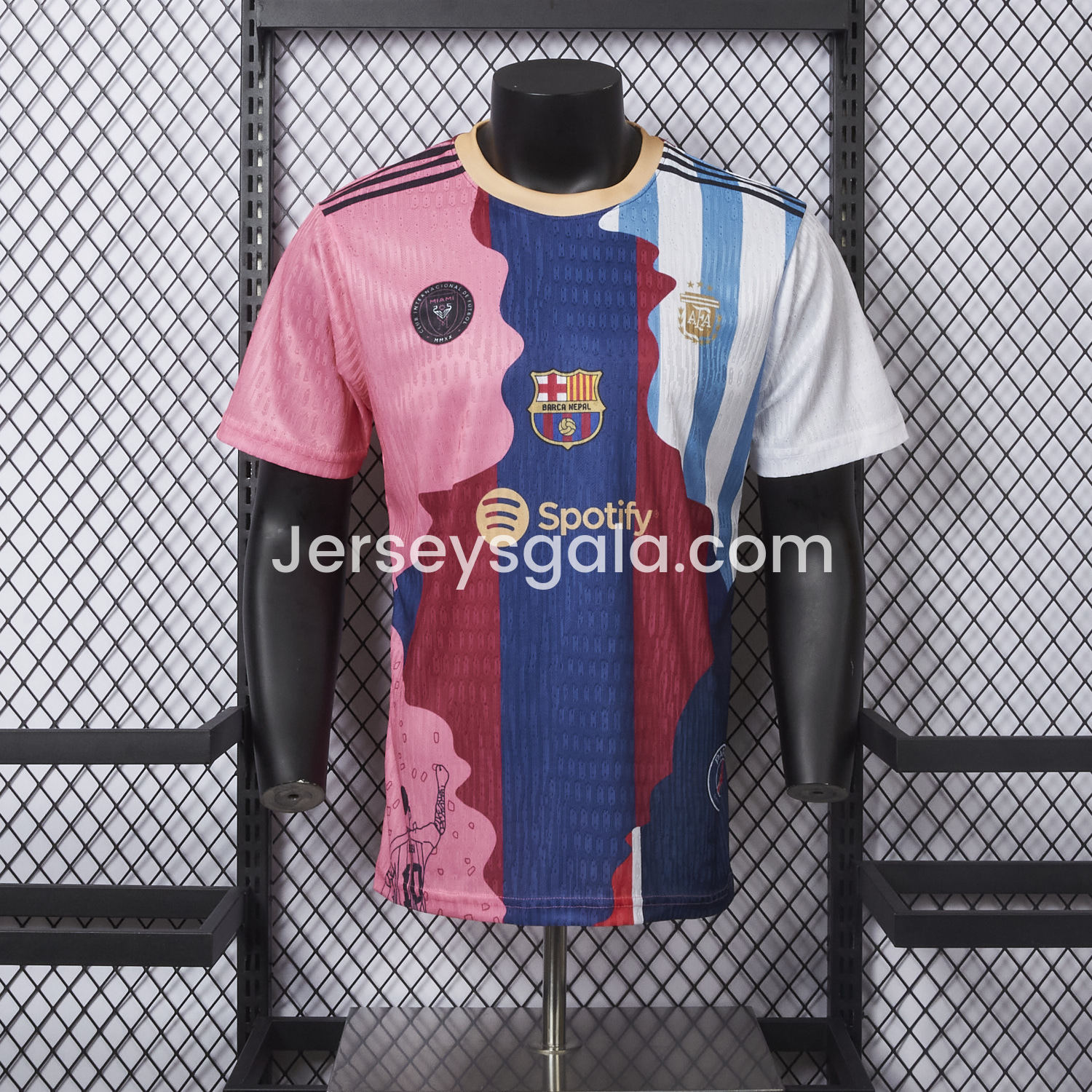 Messi Career Commemorative Jersey - Player Version - Argentina B.A.R.S.A INT M.A.M Paris Saint-Germain PSG - ReplicasJersey