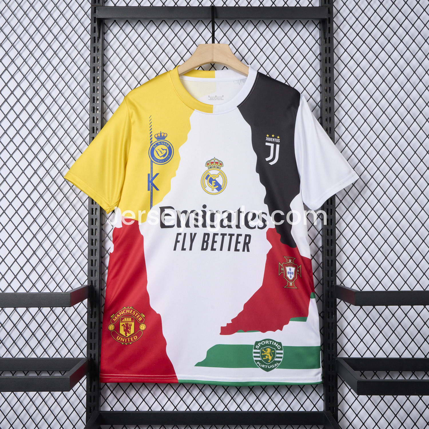 Cristiano Ronaldo Career Commemorative Jersey Real Madrid Manchester United Juventus Portugal Al Nassr Sporting CP - Fans Version - ReplicasJersey