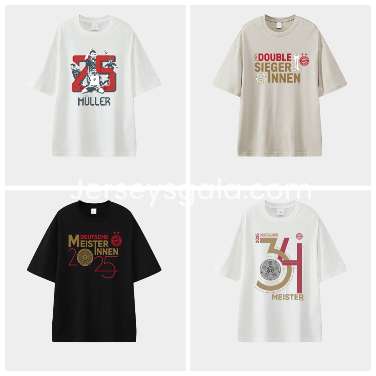 Bayern Munich Bundesliga Champions Deutscher Meister 2025 Unisex Pure Cotton T-shirt - ReplicasJersey