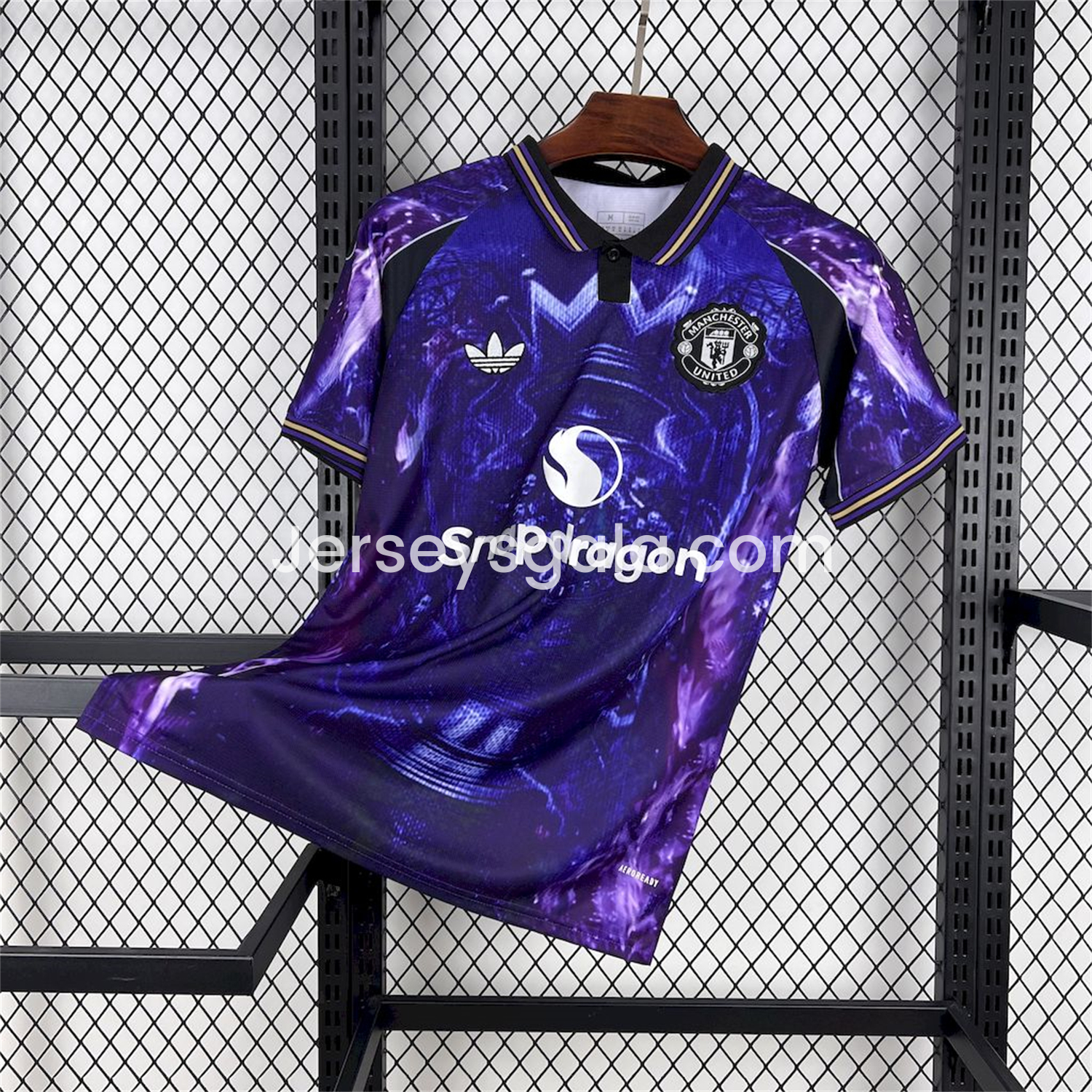 Manchester United 25-26 Blue and Purple Premier League Championship Trophy Special Edition Jersey - Fans Version - ReplicasJersey