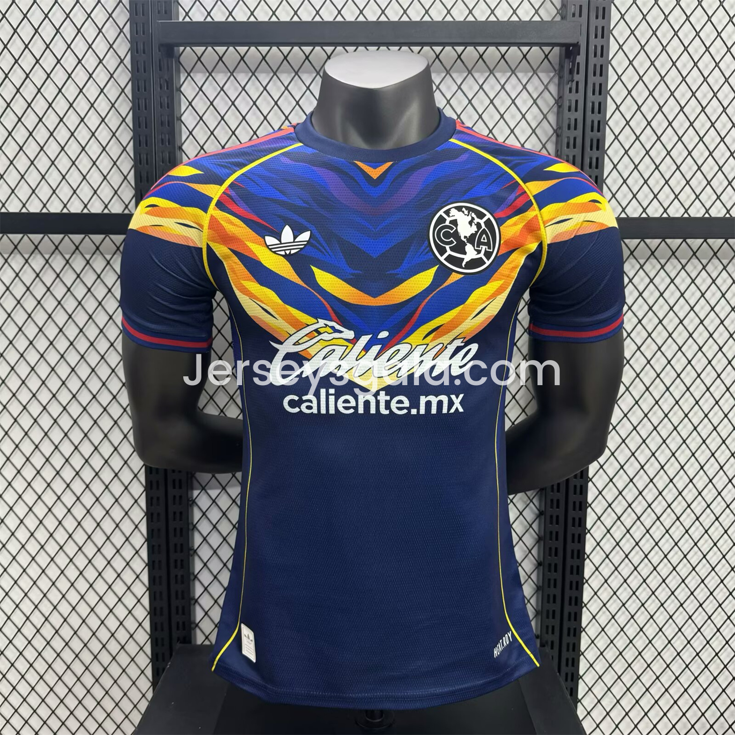 Club América 25-26 V-Shaped Camouflage Pattern Deep Blue Jersey - Player Version - ReplicasJersey
