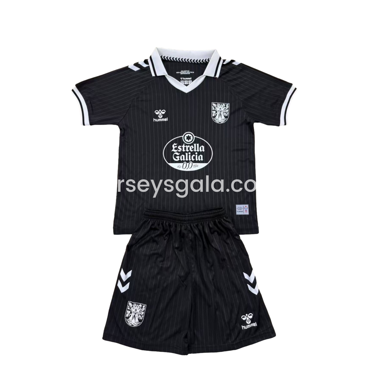 Celta Vigo 24-25 Oliveira Dos Cen Anos Black Men's Adult Jersey Set - Fans Version - ReplicasJersey