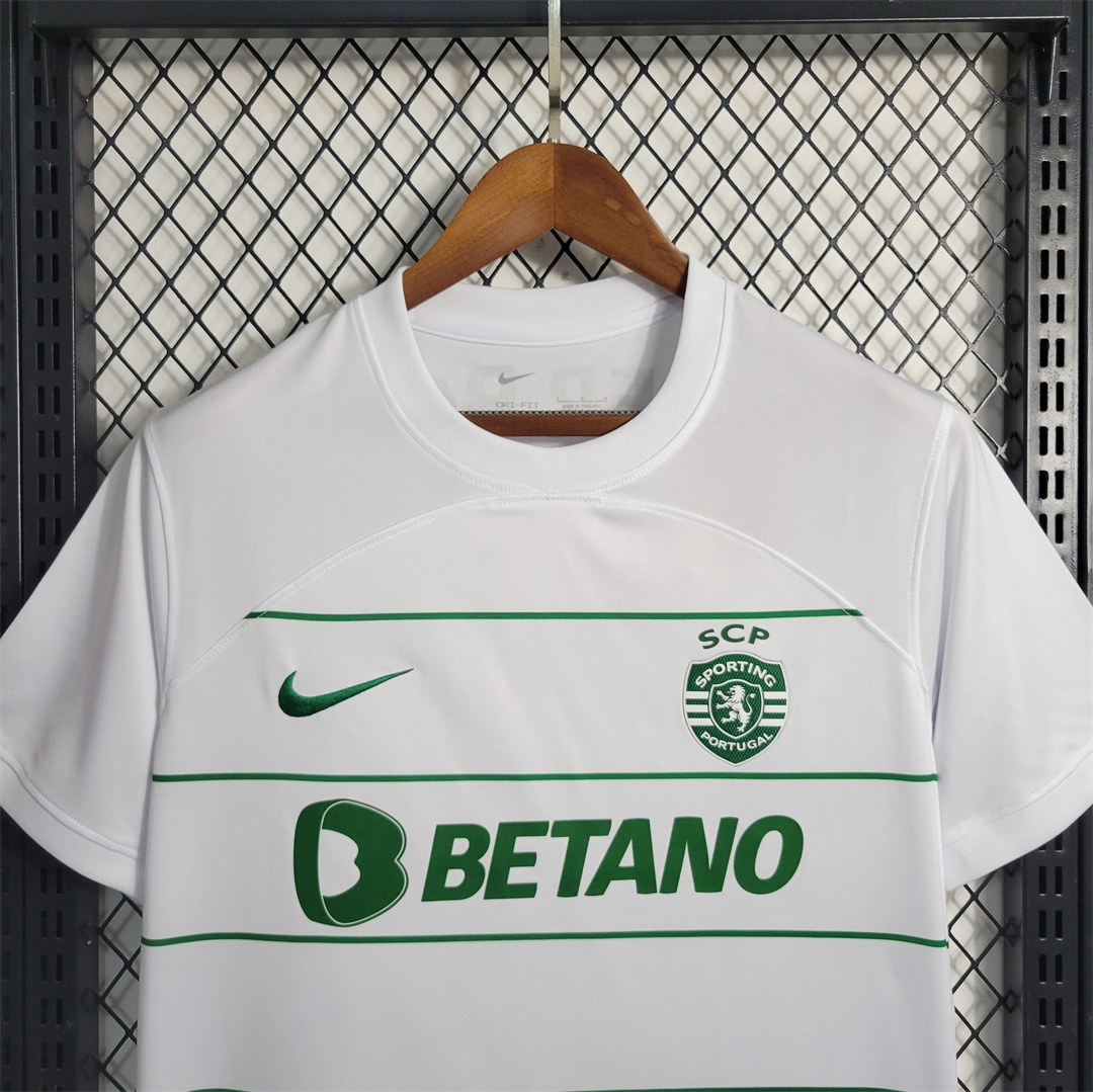 Sporting CP Portugal 23-24 Away Stadium Jersey - Fans Version - ReplicasJersey