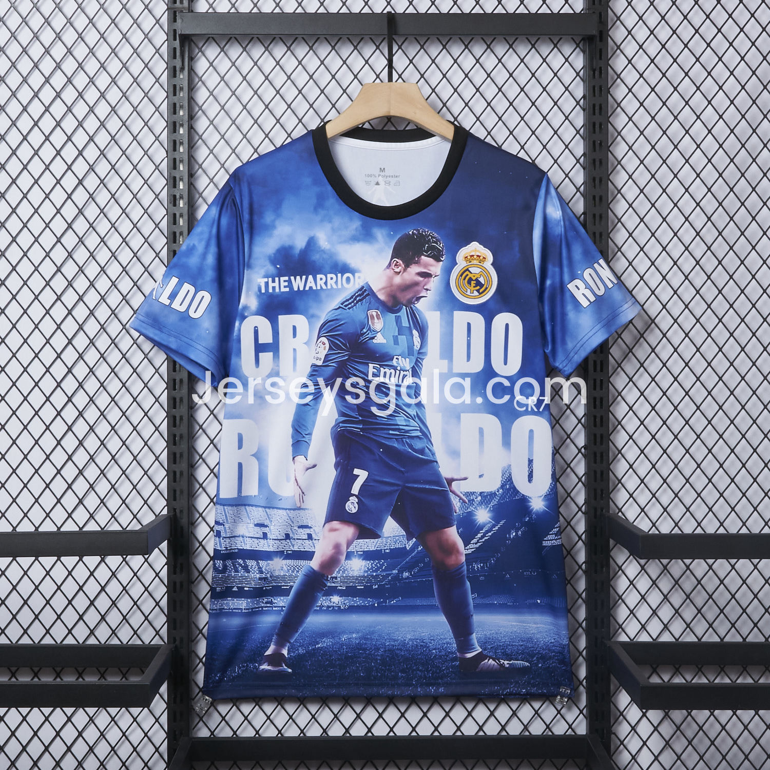 Cristiano Ronaldo Real Madrid 2017-18 Away Career Commemorative Jersey - Fans Version - ReplicasJersey
