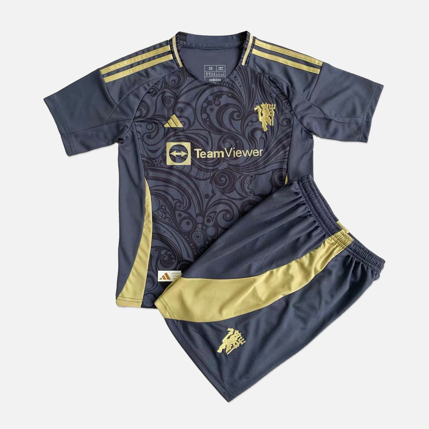 Manchester United 23-24 Gray Concept Edition Kids Kit - ReplicasJersey