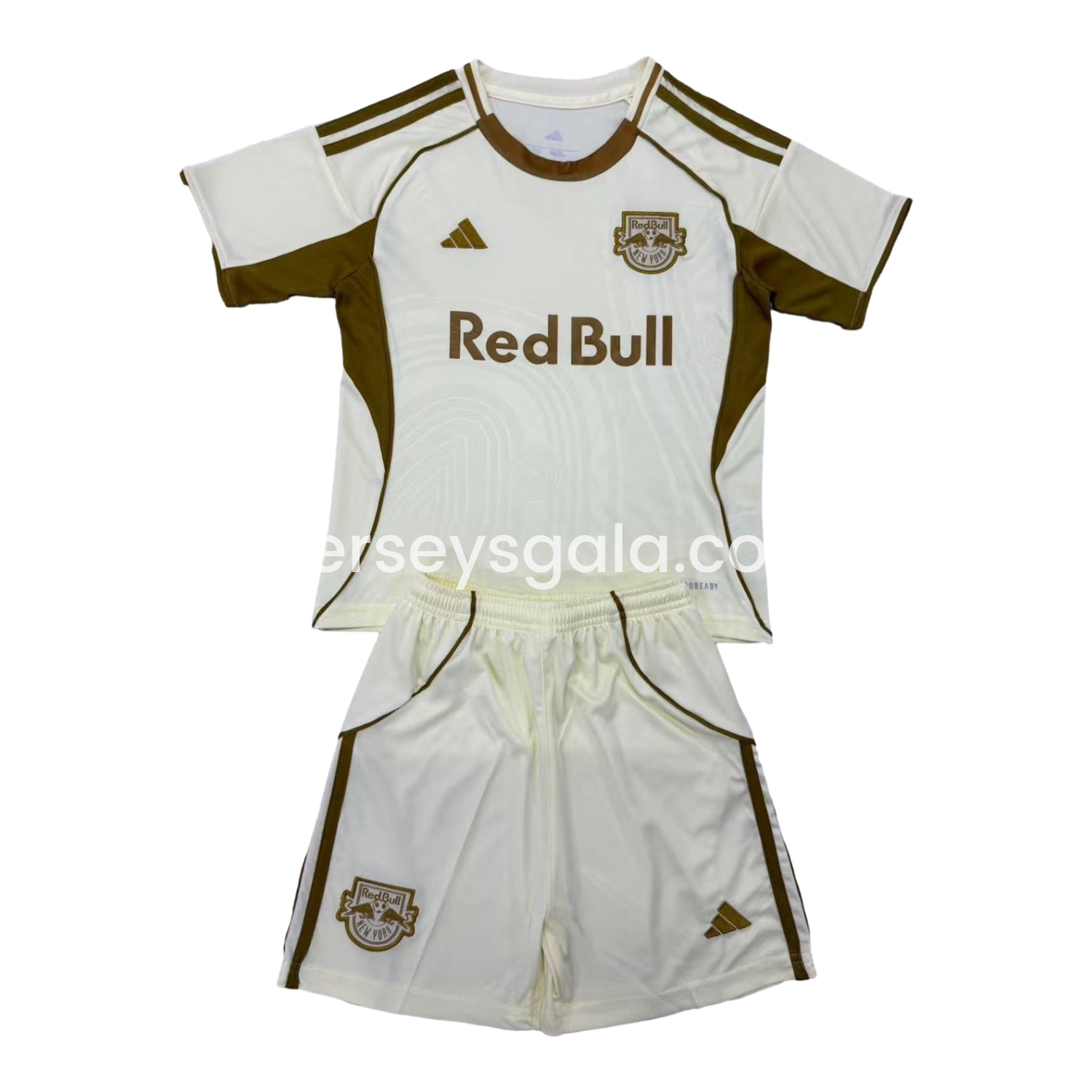 New York Red Bulls 25-26 Light Yellow Pre-Match Training Men's Adult Jersey Set - Fans Version - ReplicasJersey