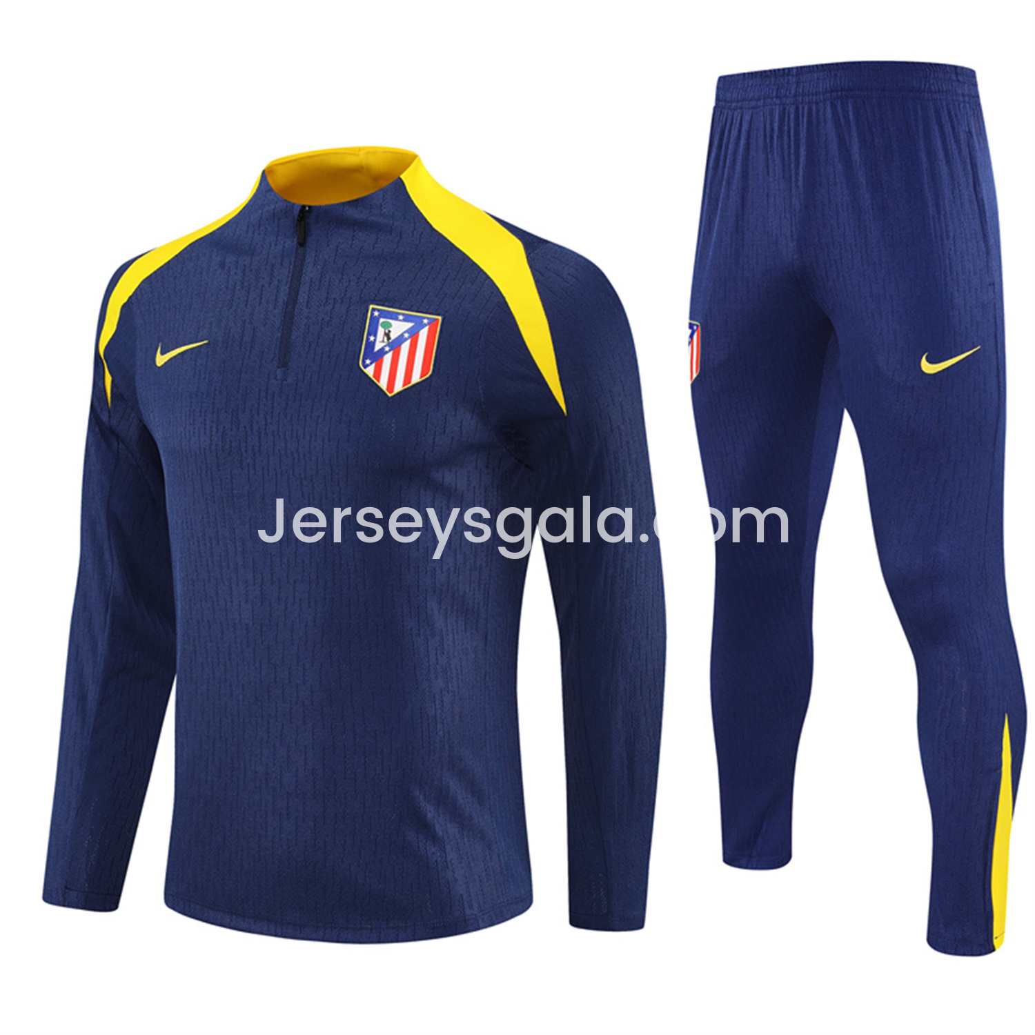 Atletico Madrid 25-26 Long Sleeves Training Set - Royal Blue Top & Royal Blue Pants - ReplicasJersey