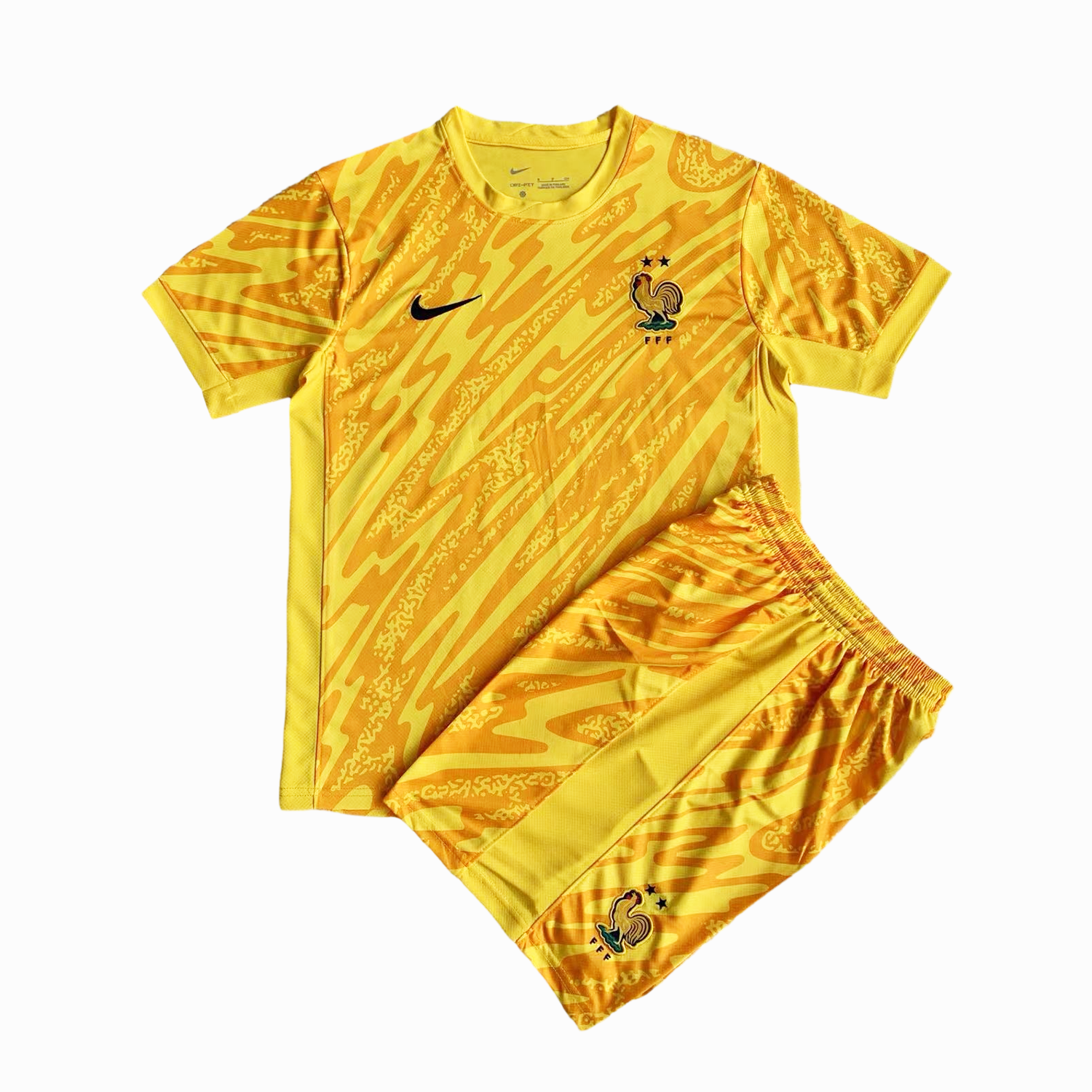 France 2024 Goalkeeper Kids Kit - Yellow - ReplicasJersey