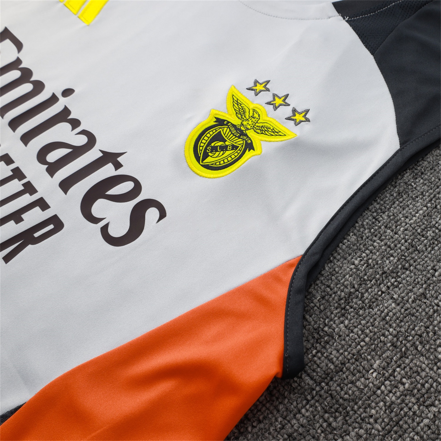 Benfica 25-26 Vest Training Set - Grey Vest and Deep Grey Shorts - ReplicasJersey