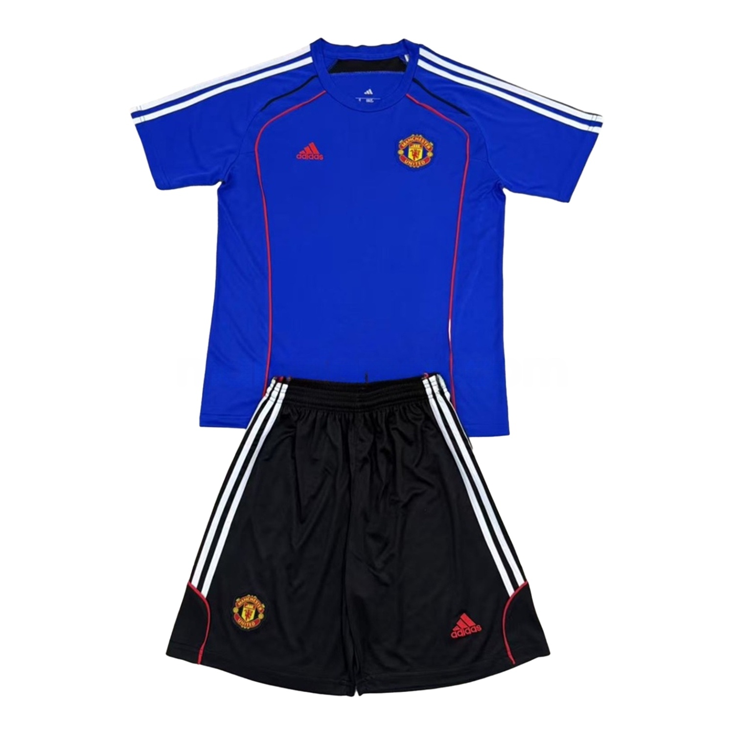 Manchester United 25-26 Urban Purtist Throwback Blue Men's Adult Jersey Set - Fans Version - ReplicasJersey