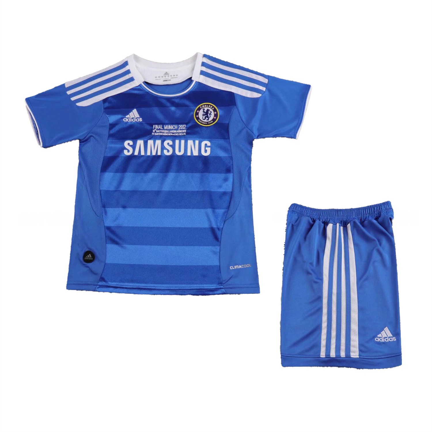 Retro C.H.E.L.S.E.A 2011-12 Champions League Final Home Kids Kit - ReplicasJersey