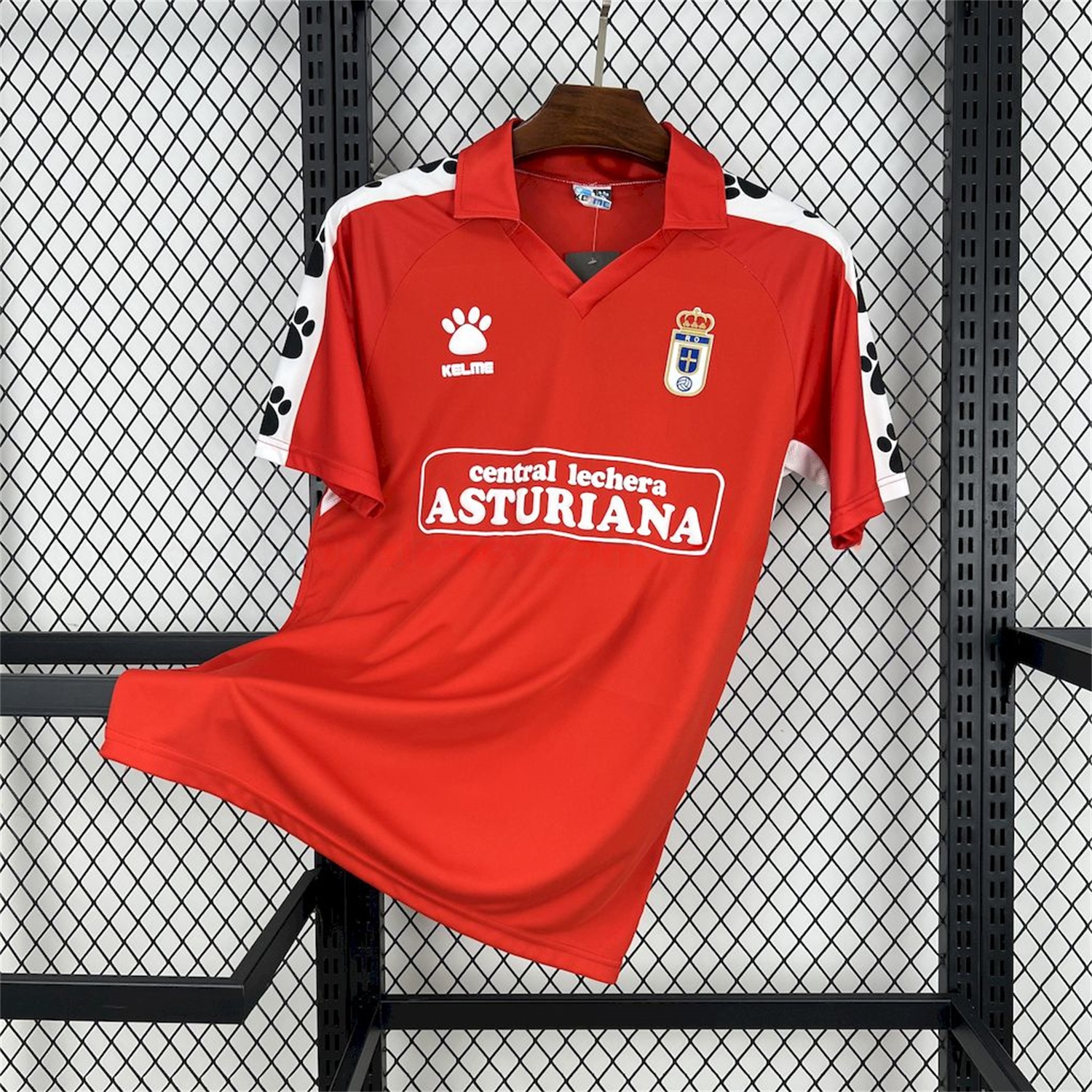 Retro Real Oviedo Vetusta 1990-91 Away Red Jersey - ReplicasJersey