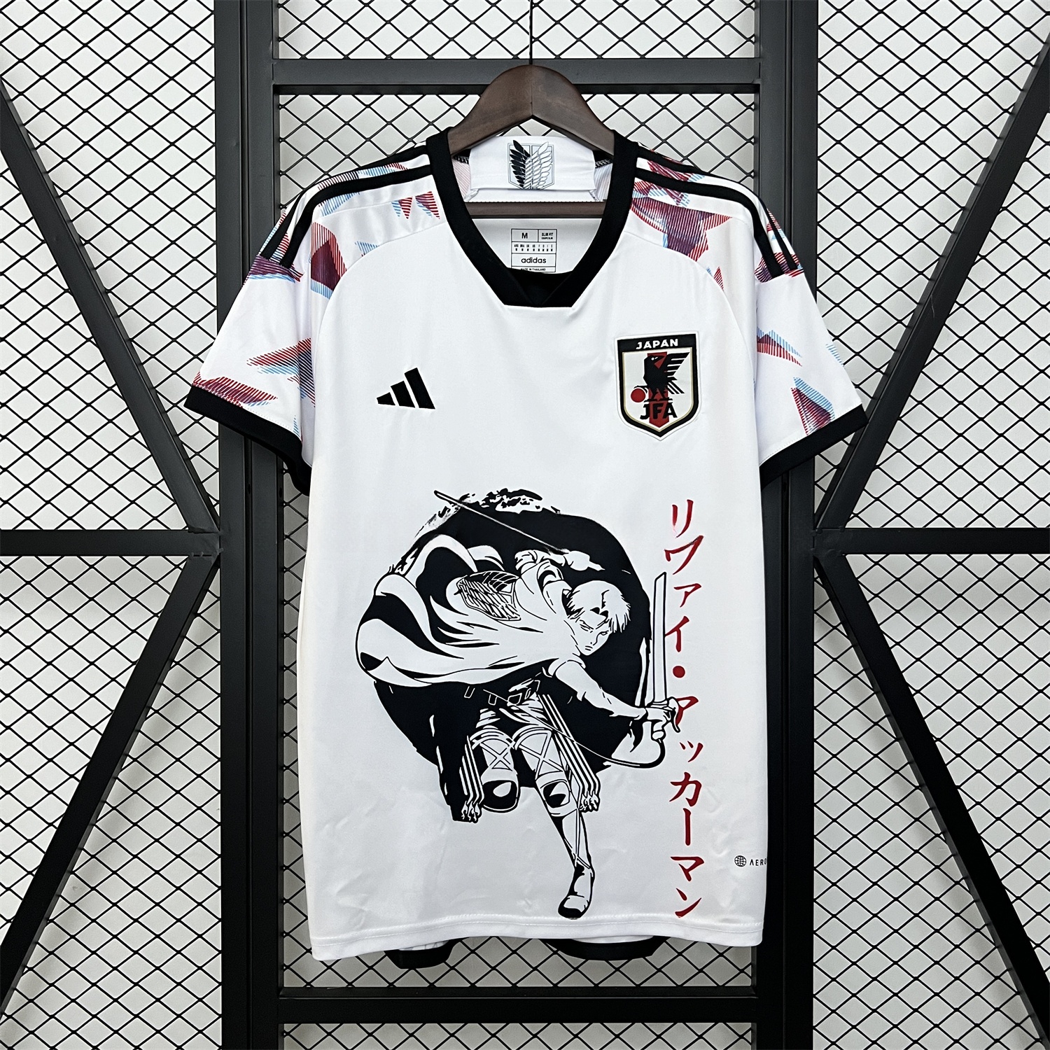 Japan 2024 Levi Ackerman White Jersey - Fans Version - ReplicasJersey