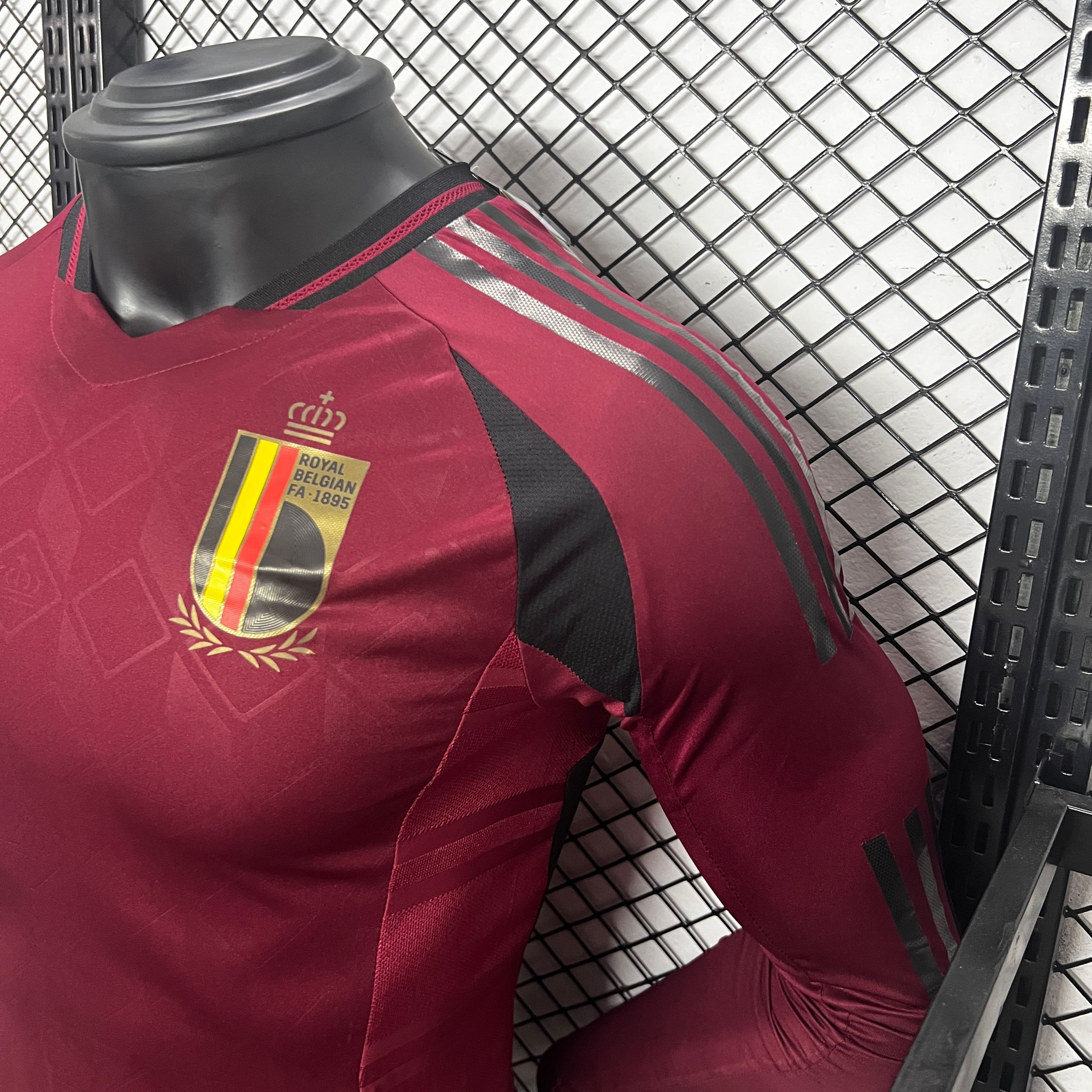 Belgium 2024 Home Stadium Long Sleeve Jersey - Player Version - ReplicasJersey
