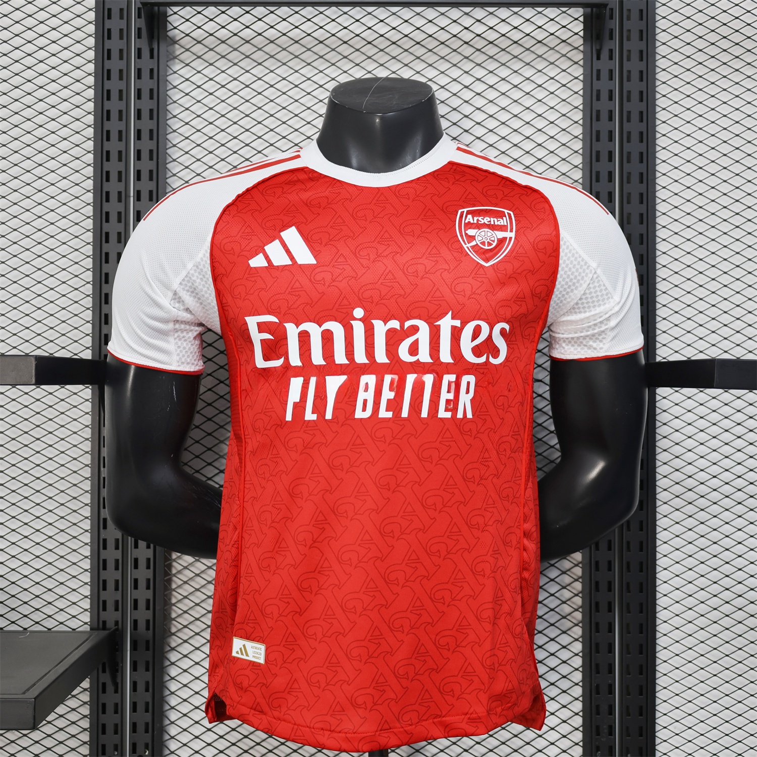 Arsenal 25-26 Home Jersey (Letter A Pattern) - Player Version - ReplicasJersey