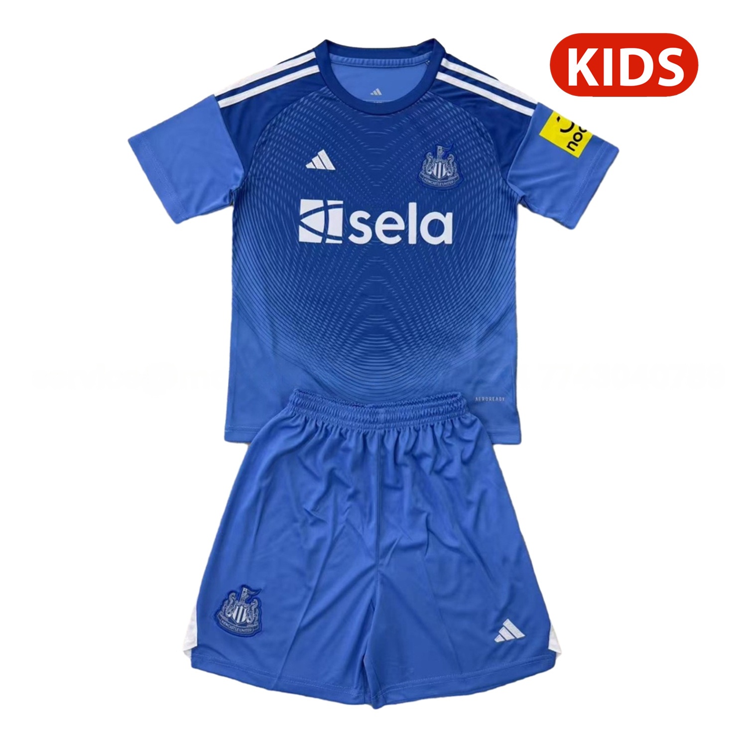 Newcastle United 25-26 Blue Goalkeeper Kids Kit - ReplicasJersey