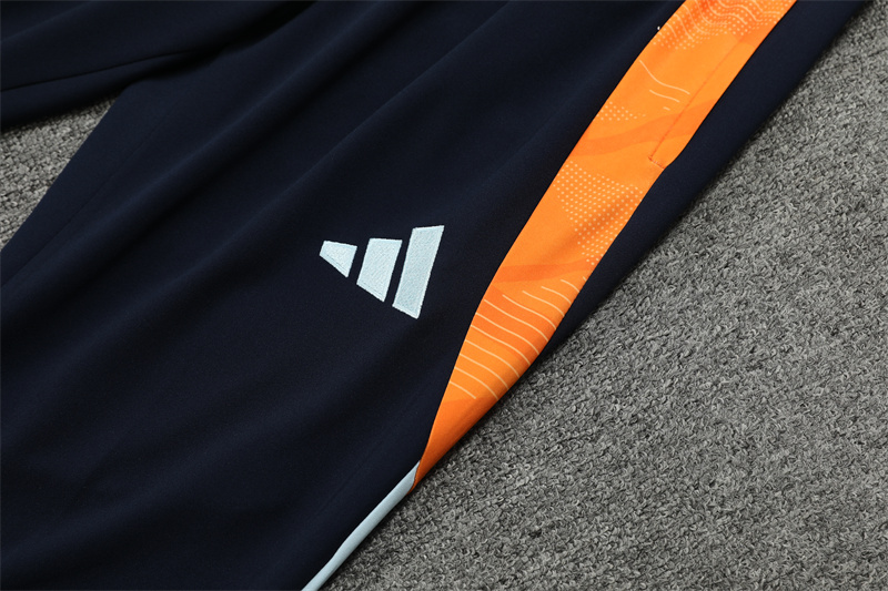 Real Madrid 24-25 Long Sleeve Training Set - Blue & Orange - ReplicasJersey